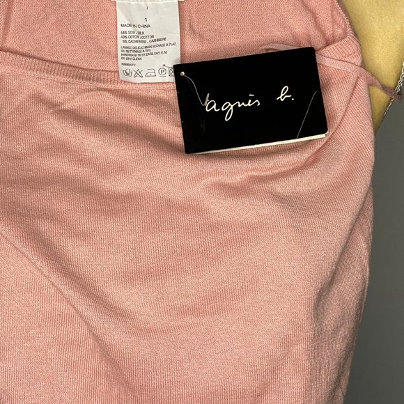 agnis b Camisole Top Spaghetti Strap Knit NWT - Picture 6 of 6